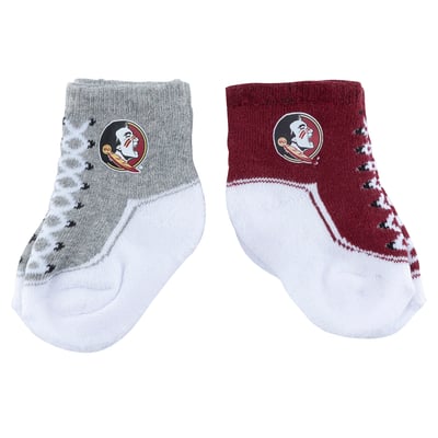 Florida State Seminoles ZooZatz Infant Shoe Two-Pack Socks