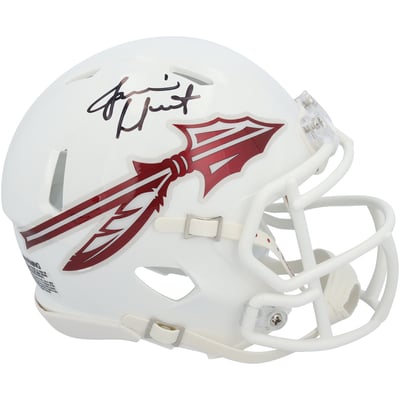 Jameis Winston Florida State Seminoles Autographed Fanatics Authentic Riddell White Speed Mini Helmet