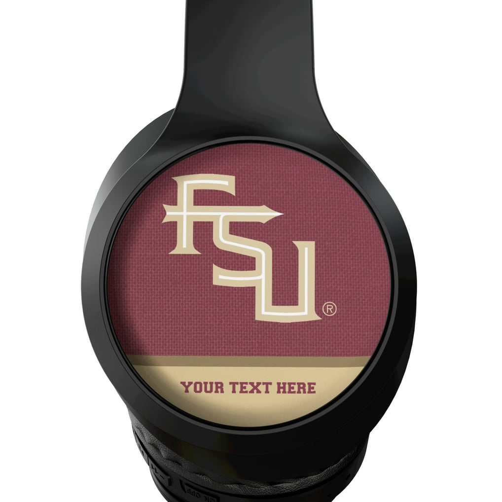 Florida State Seminoles Keyscaper Personalized Endzone Solid Wireless Bluetooth Headphones With Case