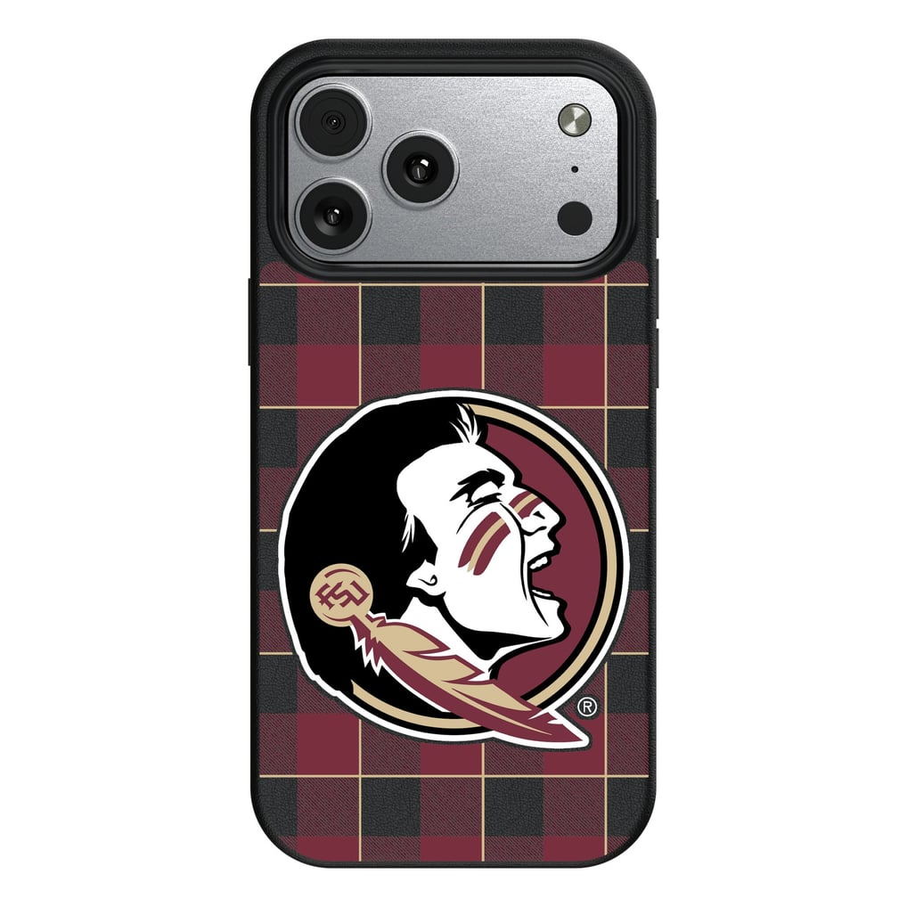 Florida State Seminoles Keyscaper Plaid Magnetic Bump iPhone Case