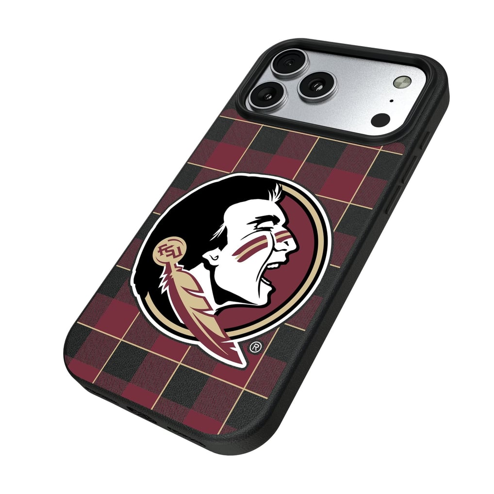 Florida State Seminoles Keyscaper Plaid Magnetic Bump iPhone Case