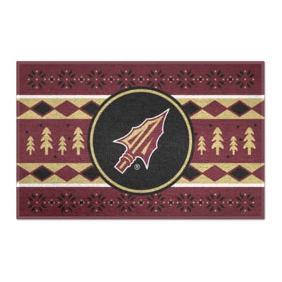 Florida State Seminoles Logo Brands 19" x 30" Holiday Sweater Starter Mat