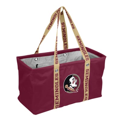 Florida State Seminoles Logo Brands Picnic Caddy with Wordmark Strap