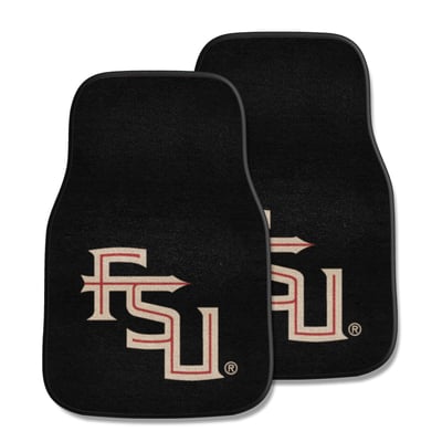 Florida State Seminoles Logo Brands Two-Piece Carpet Car Mat Set