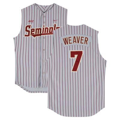 Luke Weaver Florida State Seminoles Fanatics Authentic Player-Issued #7 Gray Sleeveless Jersey from the Baseball Program - Size 44