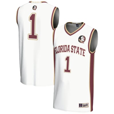 White FSU basketball jersey