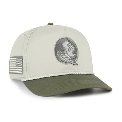 Florida State Seminoles '47 Operation Hat Trick Rope Hitch Adjustable Hat - Light Green/Hunter Green