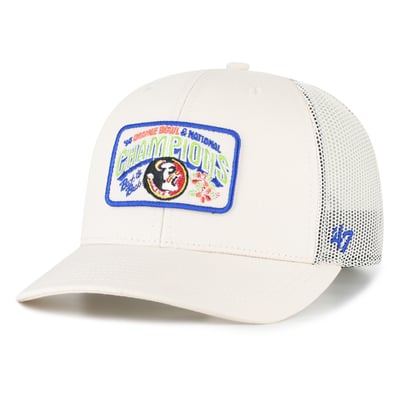  Florida State Seminoles '47 Orange Bowl Champions Scored Trucker Adjustable Hat - Natural