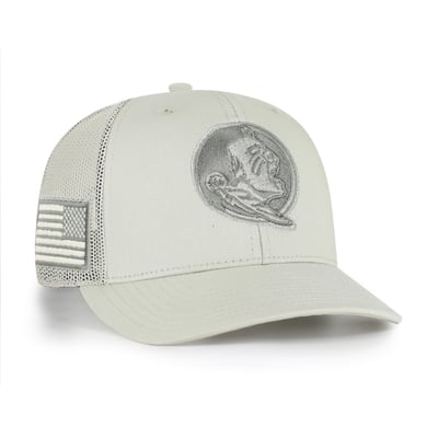 Florida State Seminoles '47 Operation Hat Trick Adjustable Trucker Hat - Stone