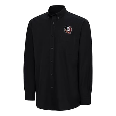  Florida State Seminoles Ariat Wrinkle Free Classic Button-Down Shirt - Black