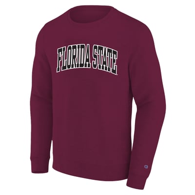 Florida State Seminoles Champion Arch Applique Sweatshirt Men's Big and Tall - Garnet