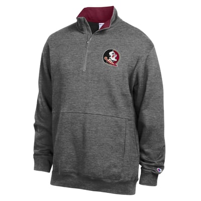  Florida State Seminoles Champion Fleece Quarter-Zip Pullover - Charcoal