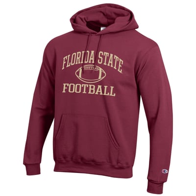 Florida State Seminoles Champion Football Icon Hoodie - Garnet