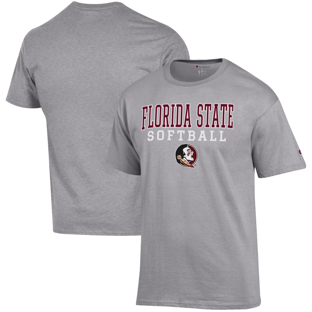 Florida State Seminoles Champion Softball Stack T-Shirt - Gray