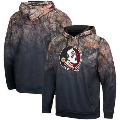 Florida State Seminoles Colosseum Mossy Oak Pullover Hoodie - Black