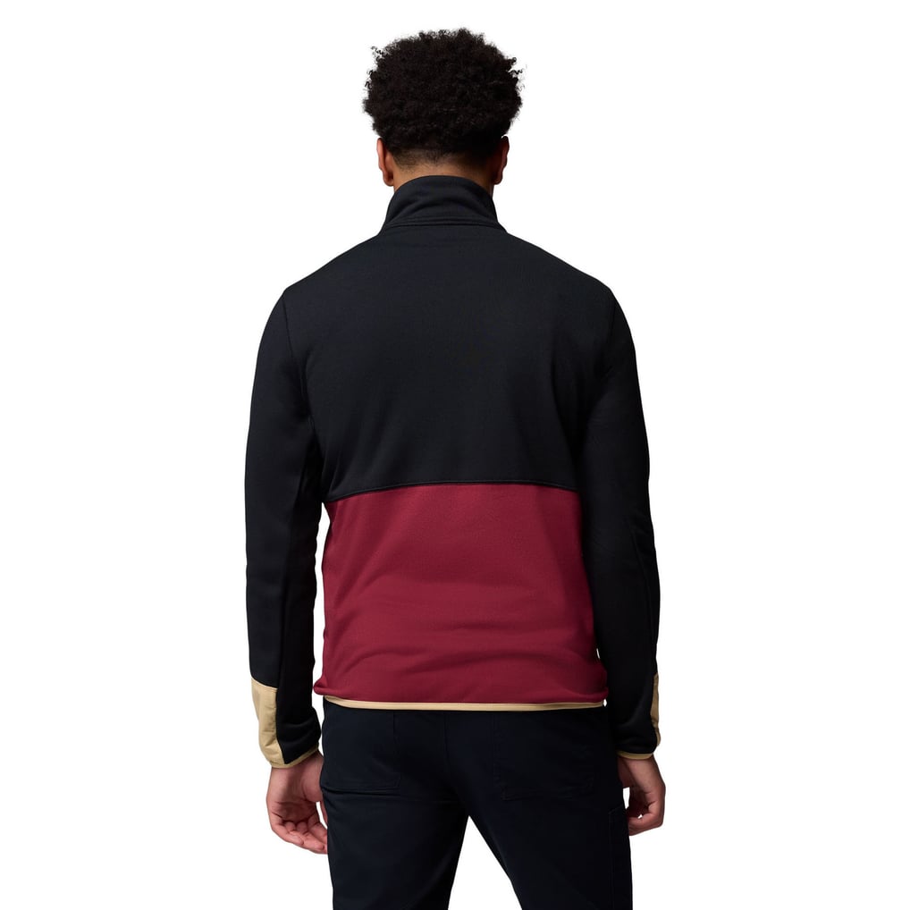 Florida State Seminoles Columbia Hike Omni-Wick Half-Zip Pullover - Black/Garnet
