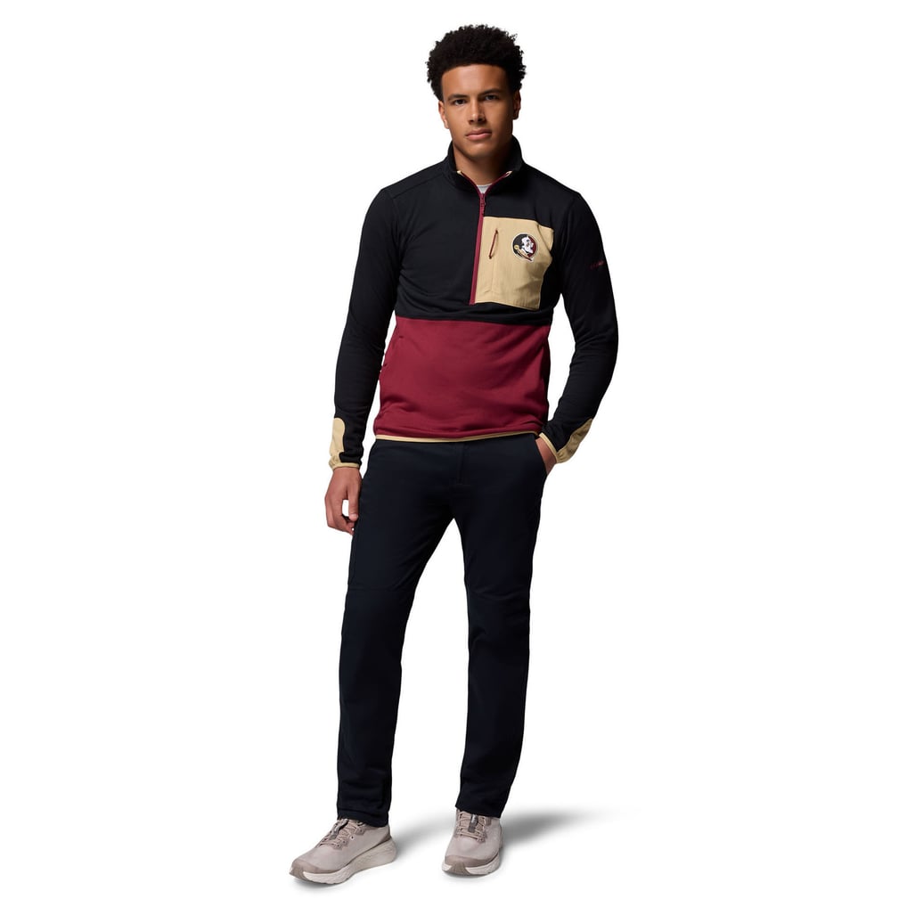 Florida State Seminoles Columbia Hike Omni-Wick Half-Zip Pullover - Black/Garnet
