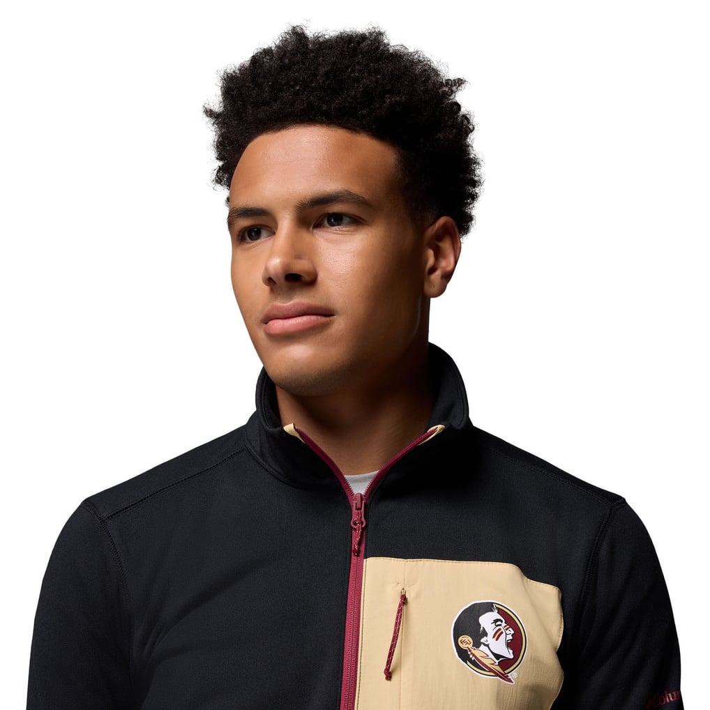 Florida State Seminoles Columbia Hike Omni-Wick Half-Zip Pullover - Black/Garnet