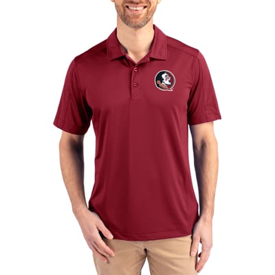 Florida State Seminoles Cutter & Buck Prospect Eco Textured Stretch Recycled Polo - Maroon