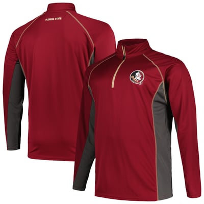 Florida State Seminoles Fanatics Big & Tall Quarter-Zip Raglan Jacket - Garnet