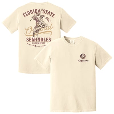  Florida State Seminoles FloGrown Vintage Mascot T-Shirt - Cream