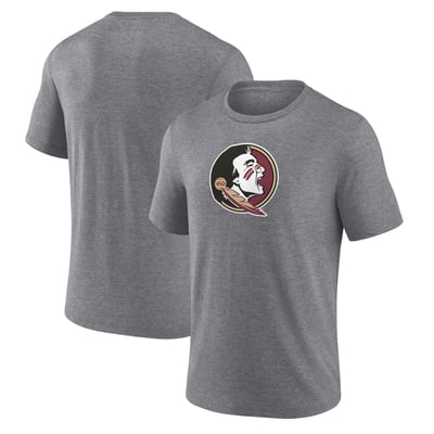 Florida State Seminoles Classic Primary Tri-Blend T-Shirt - Heather Gray
