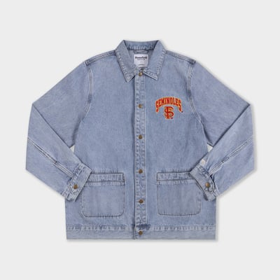 Florida State Seminoles Homefield Denim Button-Up Jacket - Denim