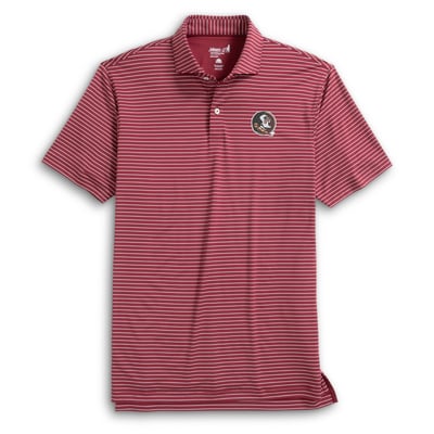  Florida State Seminoles johnnie-O Beau Striped Polo - Garnet