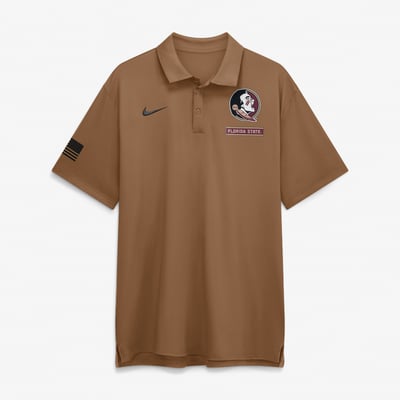 Florida State Seminoles Nike 2026 Military Appreciation Tour Polo - Brown