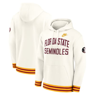  Florida State Seminoles Nike Legacy Retro Pullover Hoodie - Cream