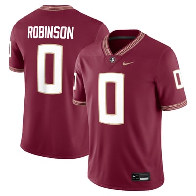 Duce Robinson Florida State Seminoles Nike Home Game Jersey - Garnet