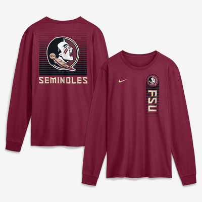  Florida State Seminoles Nike Primetime Long Sleeve T-Shirt - Garnet