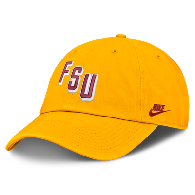  Florida State Seminoles Nike Legacy Letter & Mascot Club Adjustable Hat - Gold
