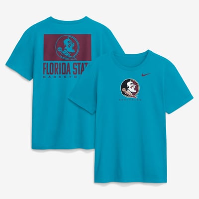  Florida State Seminoles Nike Courtside Dri-FIT T-Shirt - Turquoise