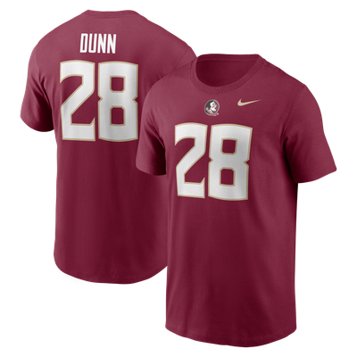 Warrick Dunn Florida State Seminoles Nike Name & Number T-Shirt - Garnet