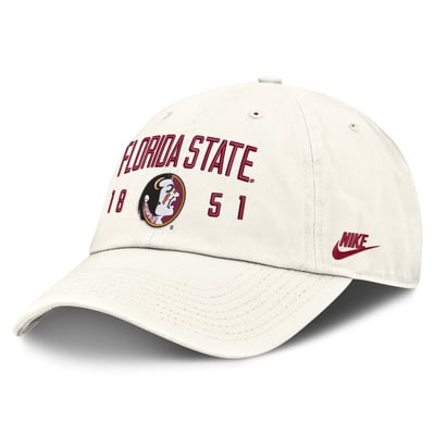  Florida State Seminoles Nike Legacy Letter & Location Club Adjustable Hat - White