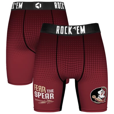  Florida State Seminoles Rock Em Slogan Boxer Briefs - Garnet