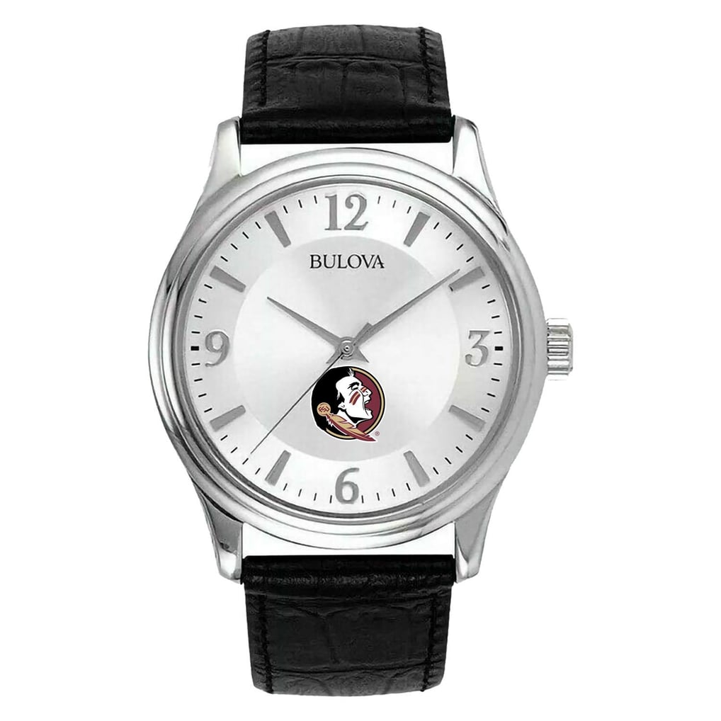 Florida State Seminoles Leather Watch - Silver