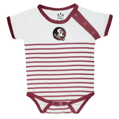 Florida State Seminoles Little King Newborn & Infant Shoulder Snap Bodysuit - Garnet/White