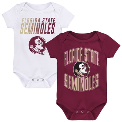  Florida State Seminoles Outerstuff Newborn Snuggle Blitz Two-Piece Bodysuit Set - Garnet