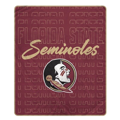 Florida State Seminoles Pegasus Echo Script Fade 50" x 60" Ultra Soft Throw Blanket