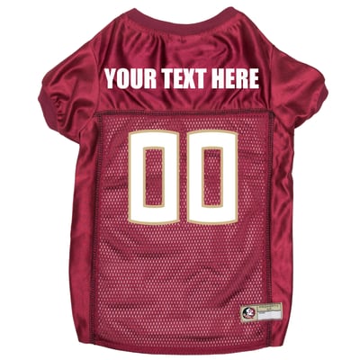 Florida State Seminoles Pets First Personalized Pet Jersey - Garnet