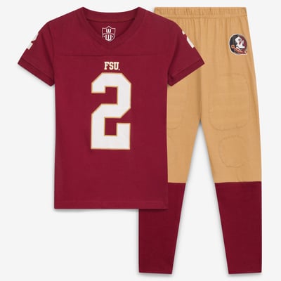 Florida State Seminoles Wes & Willy Preschool V-Neck Pajama Set - Garnet