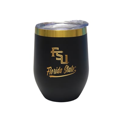 Florida State Seminoles The Memory Company 12oz. Stainless Steel Gold Lettering Stemless Wine Tumbler