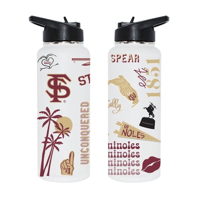Florida State Seminoles The Memory Company 34oz. Loco Stainless Steel Quencher Bottle