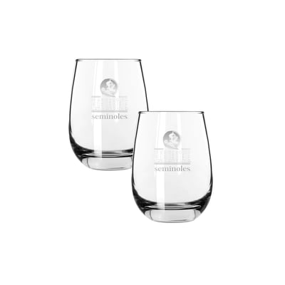 Florida State Seminoles The Memory Company Two-Piece 15oz. Classic Crew Stemless Wine Glass Set
