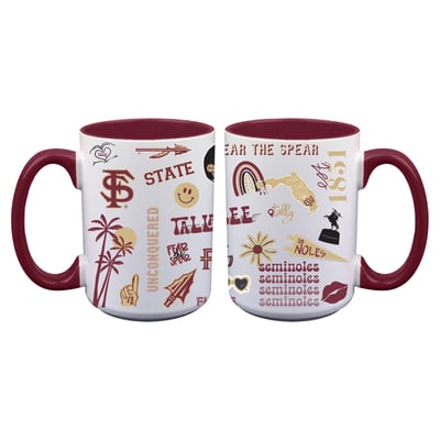 Florida State Seminoles The Memory Company Two-Piece 15oz. Loco Coffee Mug Set