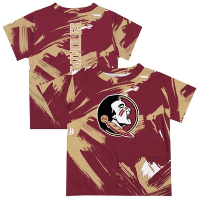  Florida State Seminoles Vive La Fete Toddler Paint Brush T-Shirt - Garnet