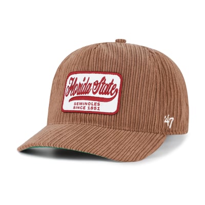 Florida State Seminoles '47 Unisex Corduroy Patch Hitch Adjustable Hat - Brown