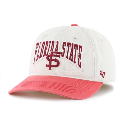  Florida State Seminoles '47 Well Worn Clean Up Stretch Fit Hat - Cream